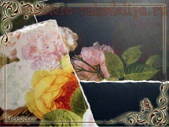 Мастер-класс по декупажу на ткани: Картина на холсте с имитацией масляной живописи