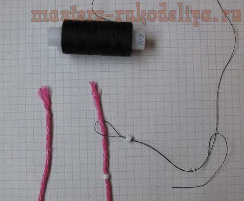 Азбука Макраме для начинающих: Как вдеть нитку в бусину