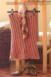 Вязание крючком: Спиральная юбка