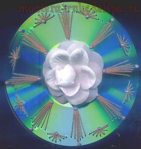 Изонить: Схема для вышивки на CD-диске 19