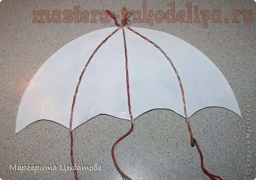 Мастер-класс по декупажу на пластике: Винтажный зонтик с часиками