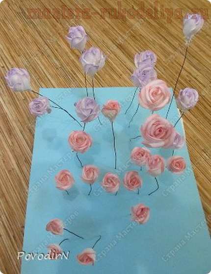 Мастер-класс по цветам из фоамирана: Розы, розочки, бутоны