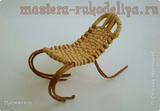 Плетение кресла из искусственного ротанга мастер класс