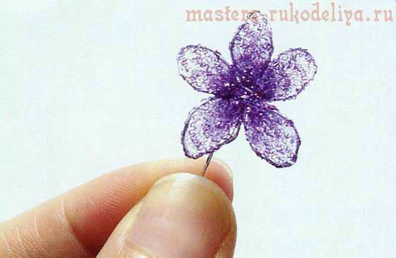Мастер-класс по созданию украшений из капрона: Кольцо цветок с жемчужиной
