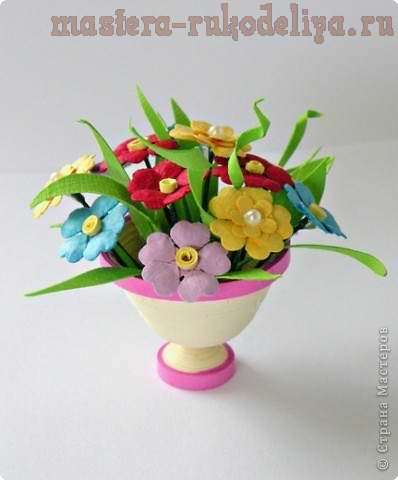 Мастер-класс: Миниатюрная вазочка для цветов