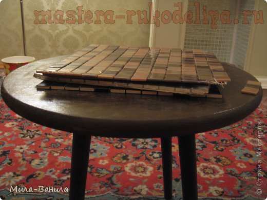 Мастер-класс: декорируем журнальный столик мозаикой