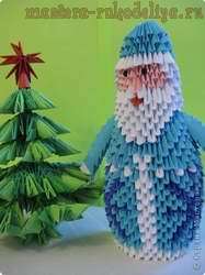 Мастер-класс по модульному оригами: Сборка Деда Мороза