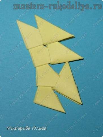 Модульное оригами Самолет. Схема сборки. Пошаговая инструкция с фо�то