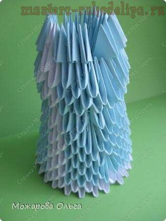 Мастер-класс по модульному оригами: Сборка Снегурочки