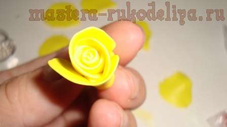 Мастер-класс по лепке из полимерной глины: Колечко-роза