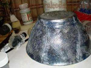 Мастер-класс: Декорирование пиалы - Каменная ваза12
