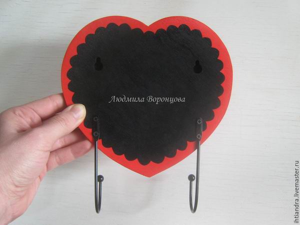 Роспись точками ключницы Первое свидание в подарок на День Валентина