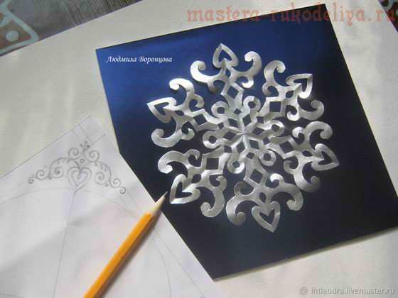 Как легко создать оригинальное панно с новогодними снежинками из бумаги своими руками 