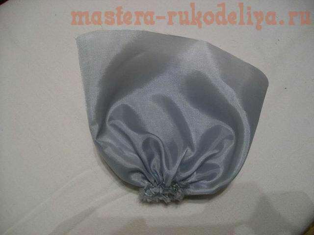 Мастер-класс: Мраморная сумочка-мешочек из лоскутков8