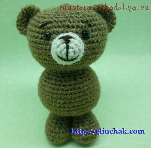 Мастер-класс по вязанию крючком: Медвежонок с букетом амигуруми