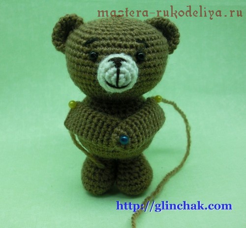 Мастер-класс по вязанию крючком: Медвежонок с букетом амигуруми