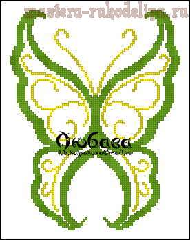 Схема для вышивки: Бабочки