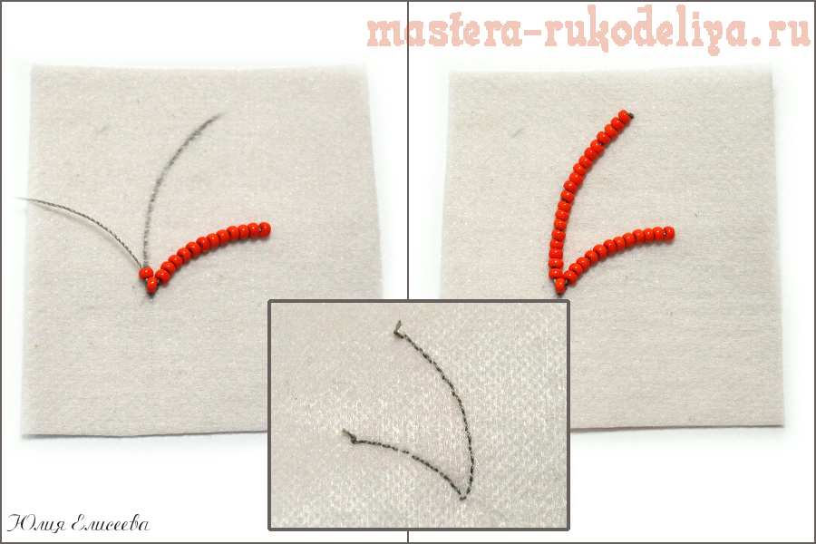 Мастер-класс по вышивке бисером: Технике вышивки контура изделия из бисера