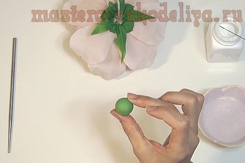 Мастер-класс по керамической флористике: Пион из полимерной глины