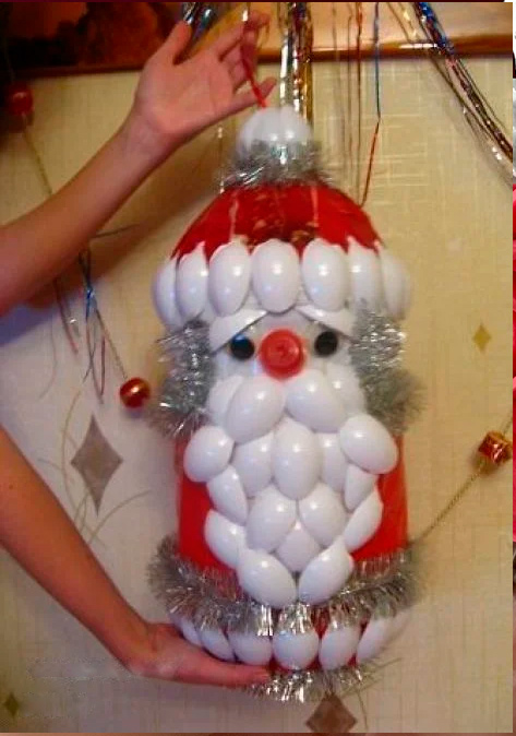 Дед Мороз из пластиковой бутыли