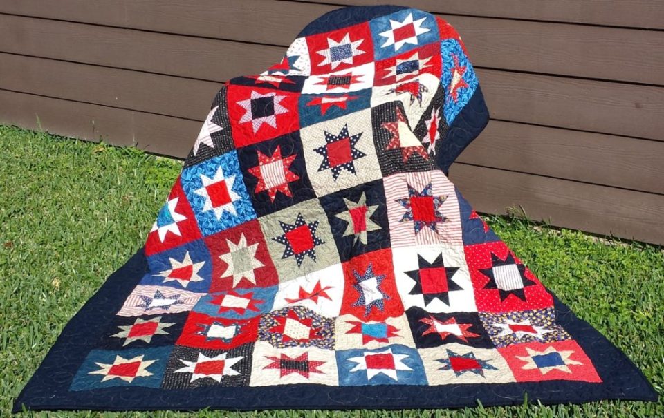 Шьем одеяло в стиле пэчворк "Звезды"